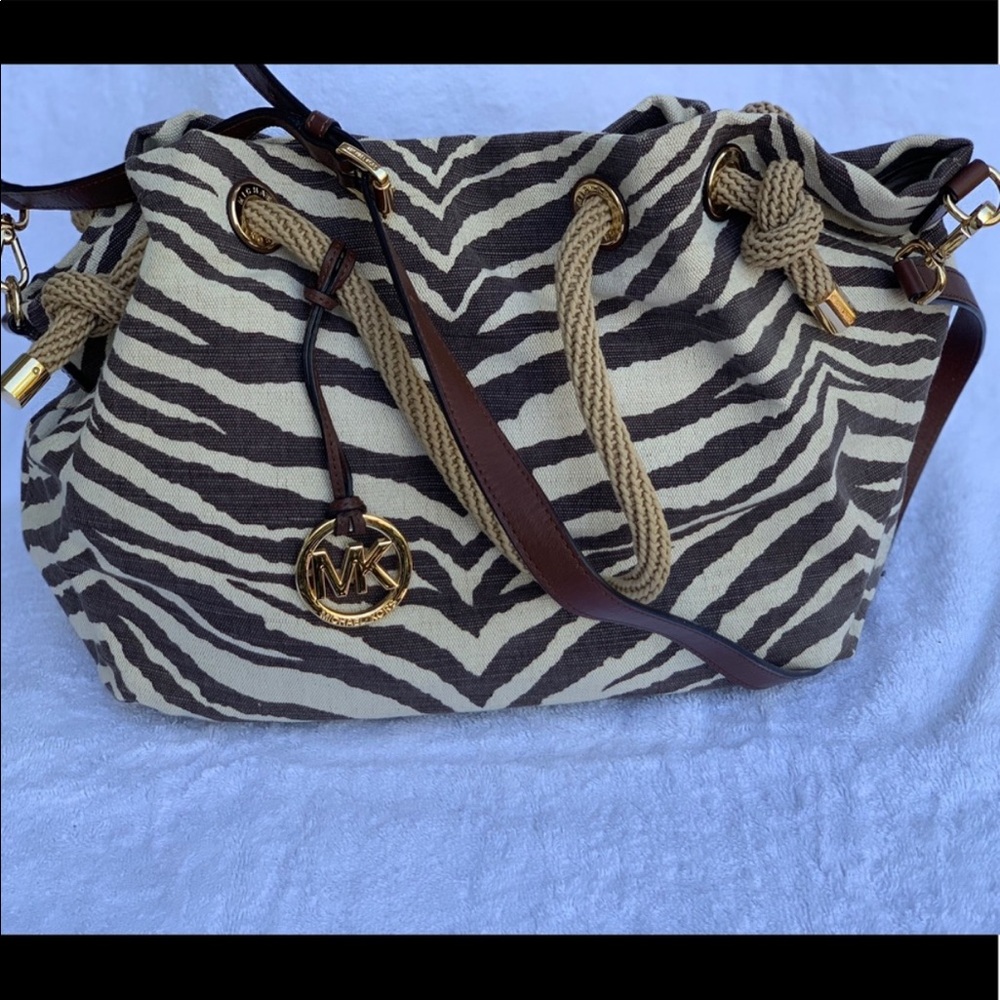 Michael Kors canvas tote.